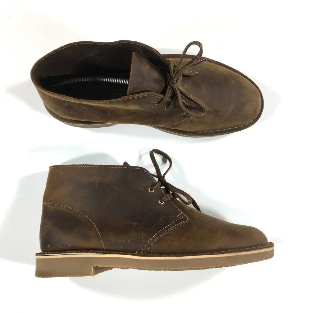Clarks Desert Boots Mens Size 11.5 Brown Leather 15522